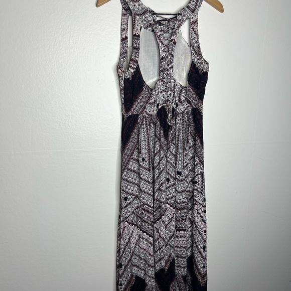 Free People You Made My Day Printed Dress in Frost Combo Sz 6 - Picture 3 of 9
